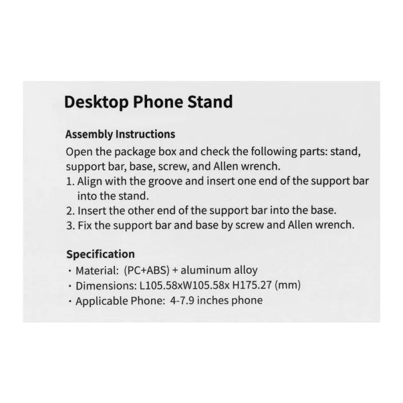 ugreen desktop phone stand, silver, 60343 image5