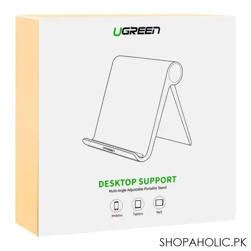 ugreen desktop support multi angle adjustable portable stand for tablets, white, 30485 image4