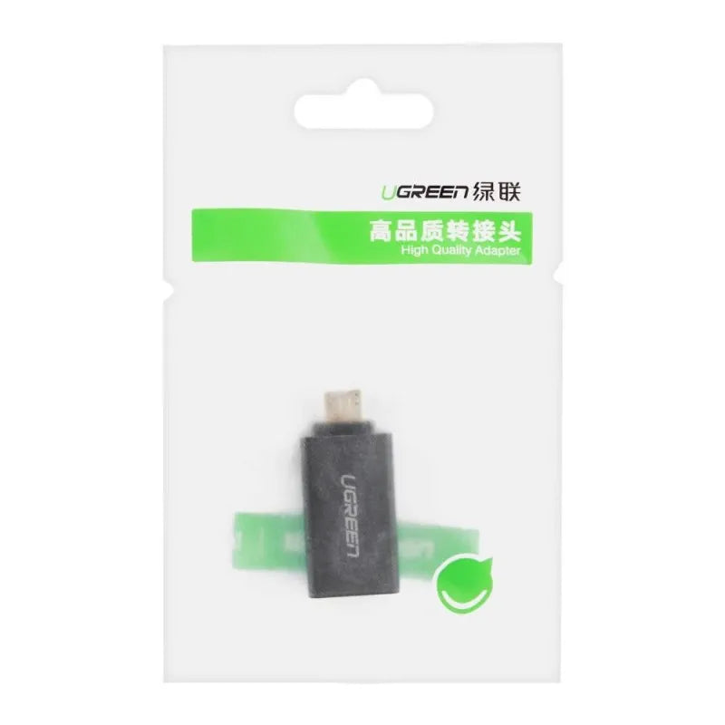 ugreen micro usb to usb 2.0 otg adapter, black, 30530 image2