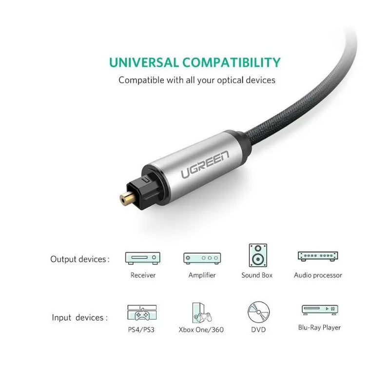 ugreen toslink optical audio cable, 3m, 10771 image3