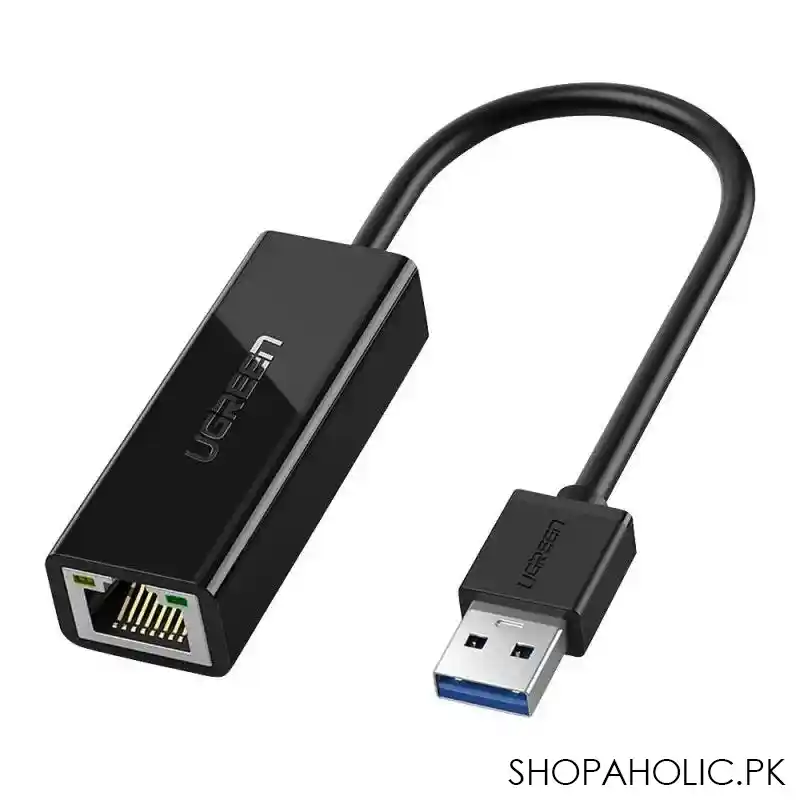 ugreen usb 3.0 gigabit network adapter, black, 20256 main image