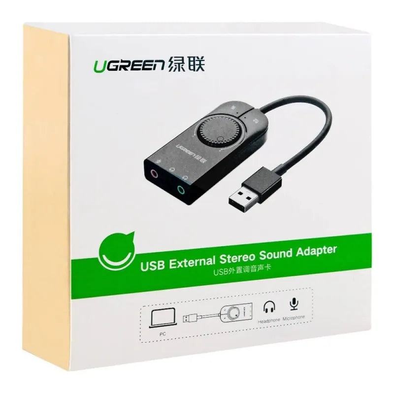 ugreen usb external stereo sound adapter, black, 40964 image2