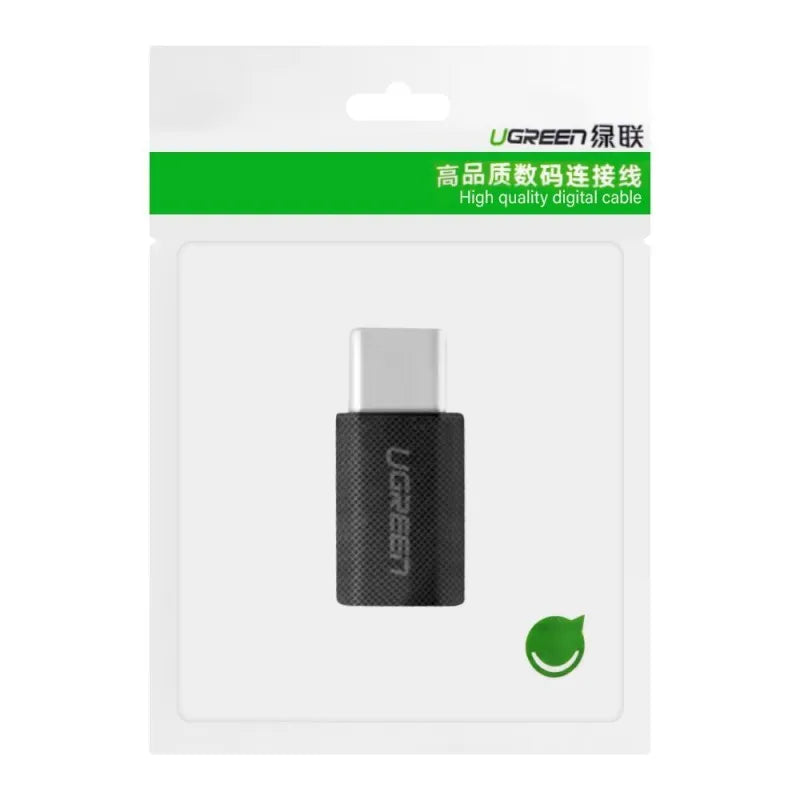 ugreen usb type c to micro usb adapter black, 30391 image3