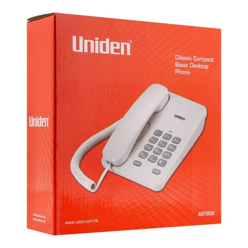 uniden basic desktop phone black, as7202 image2