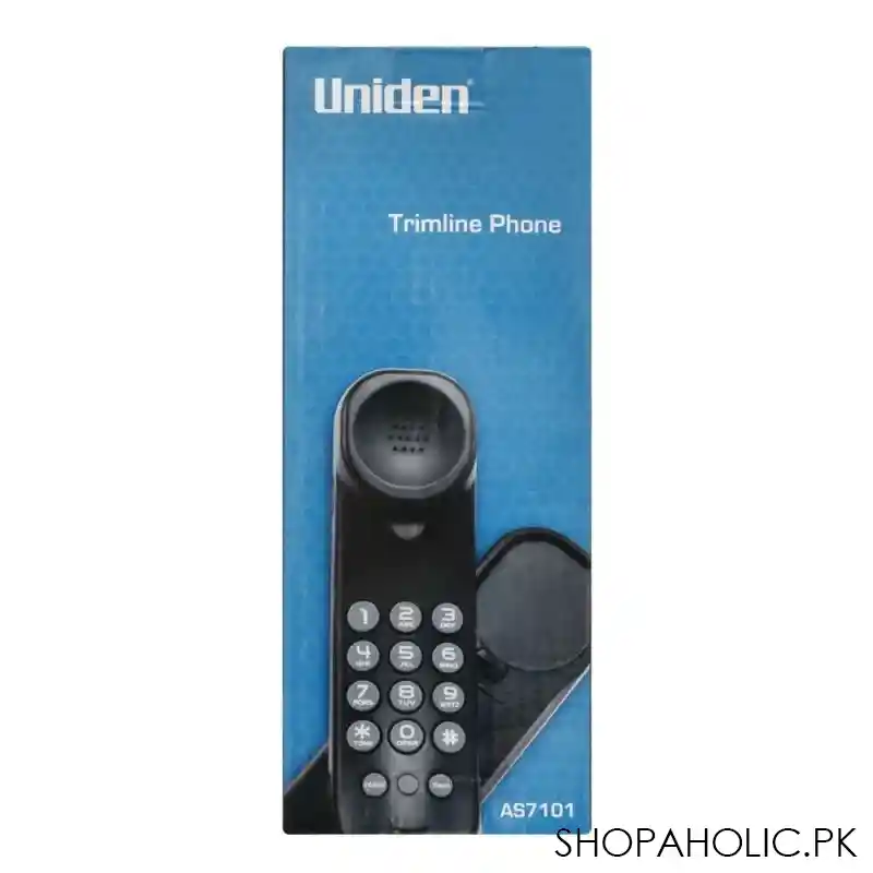 uniden trimline corded phone, black, as7101 image4