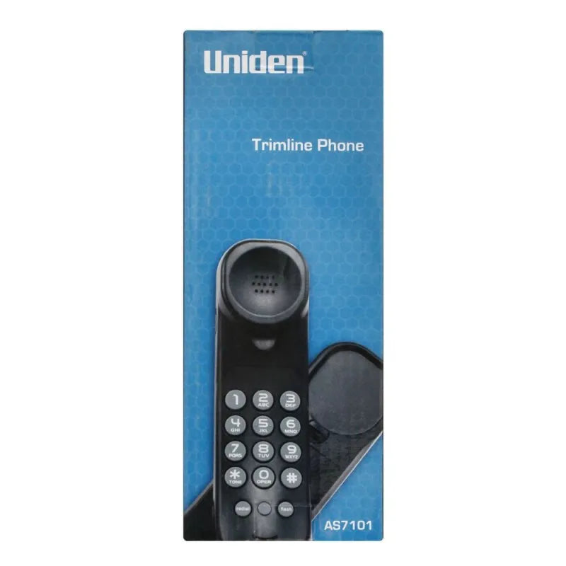 uniden trimline corded phone, black, as7101 image4