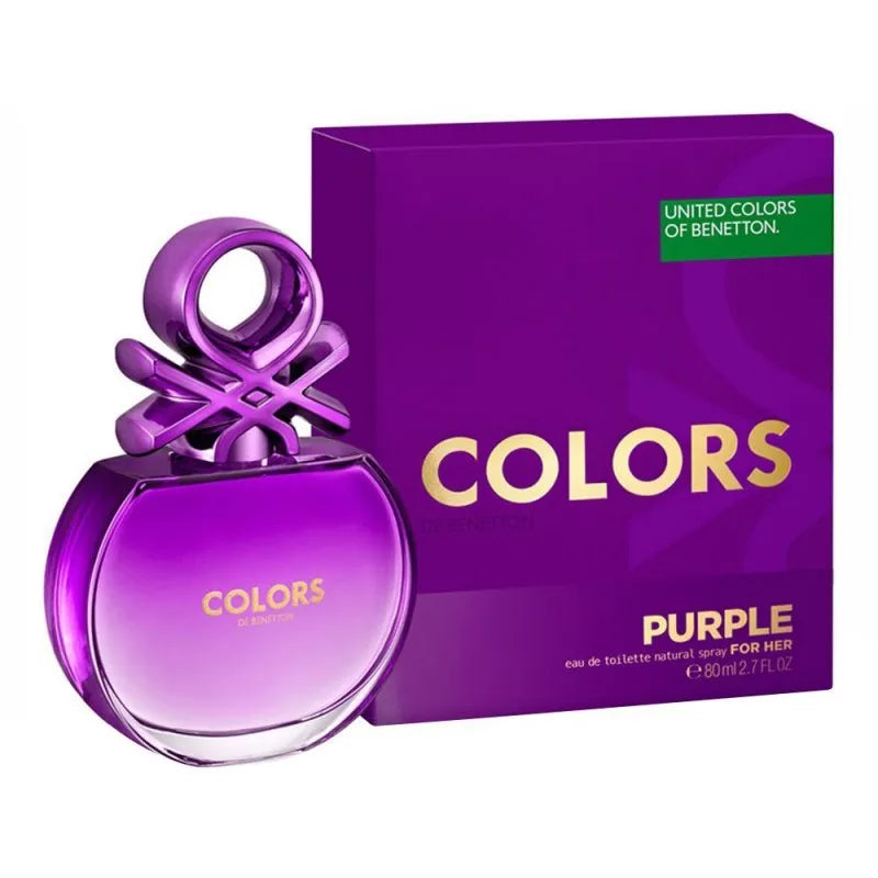 united colors of benetton colors purple, for her, eau de toilette, 80ml main image