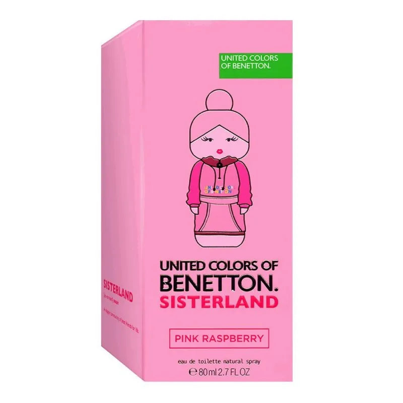 united colors of benetton sisterland pink raspberry edt, fragrance for women, 80ml image2