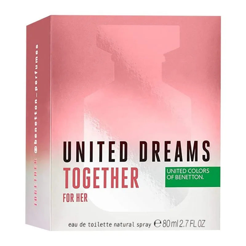 united colors of benetton united dreams together, for her, eau de toilette, 80ml image2