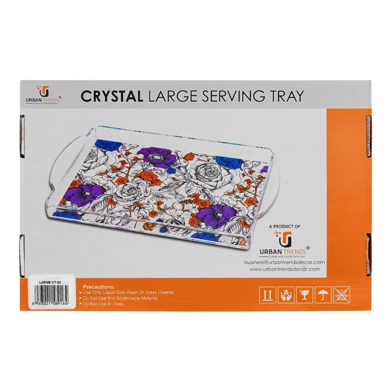 urban trends crystal serving tray, large, ct 02 image4