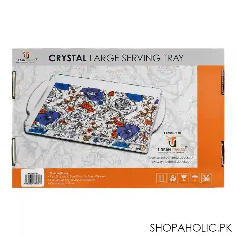 urban trends crystal serving tray, medium, ct 02 image4