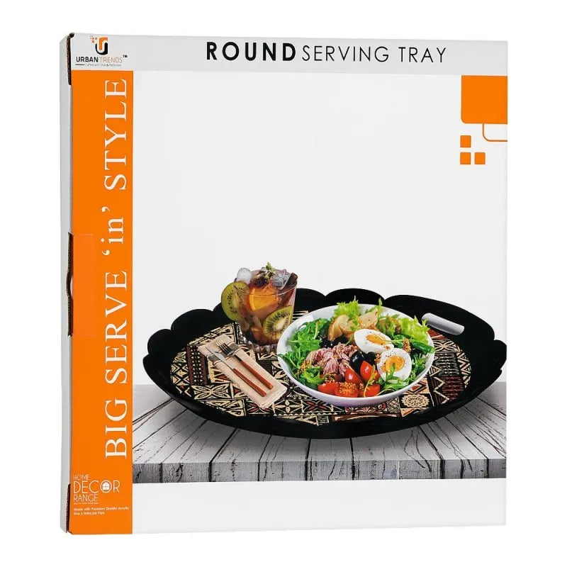 urban trends round tray, black, rp 01 image3