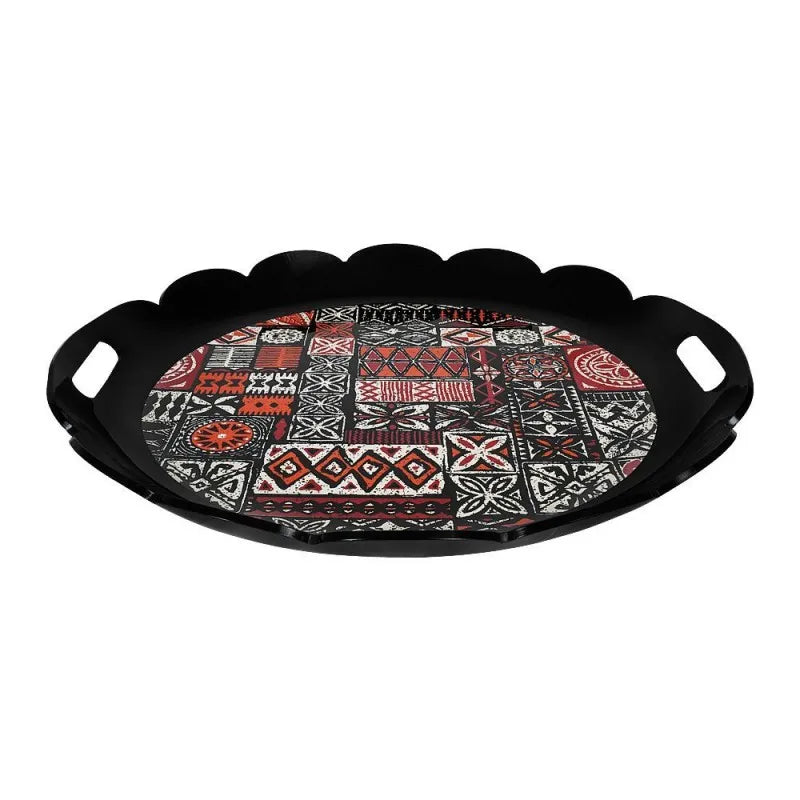 urban trends round tray, black, rp 01 main image