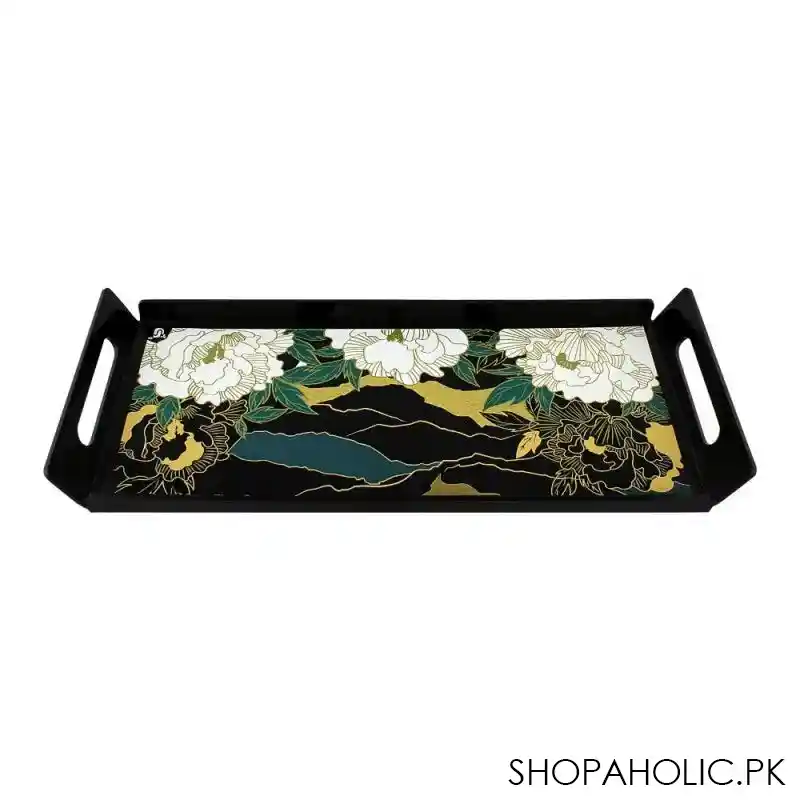 urban trends smart serving tray, magical black, st b5 main image