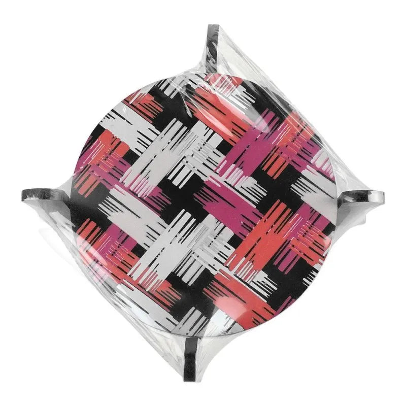 urban trends t coaster round, chequered, tc 01 main image