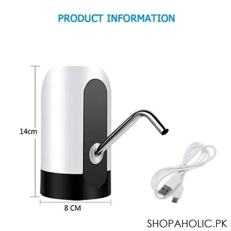 usb cable rechargeable automatic drinking water pump portable water dispenser image2