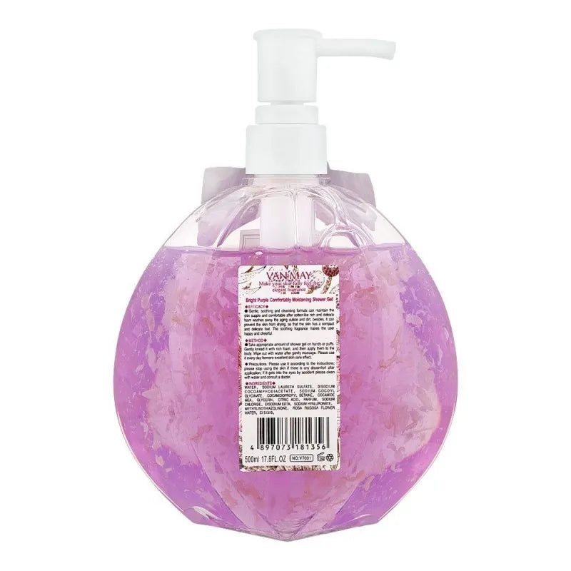 van'may bright pyrple comfortably moistening shower gel, 500ml image2