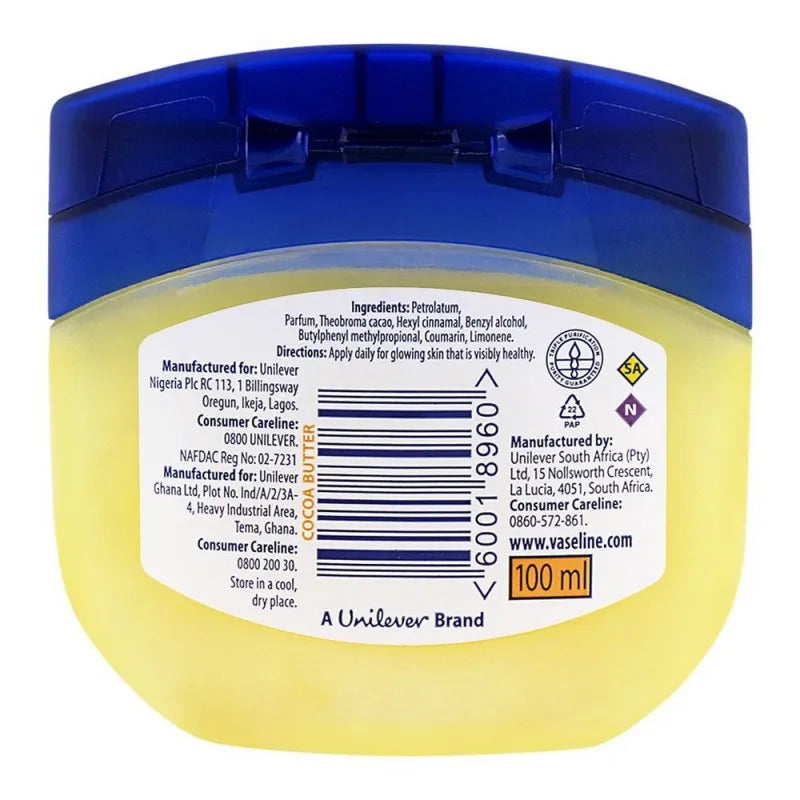 vaseline blueseal cocoa butter rich conditioning jelly 100ml image2