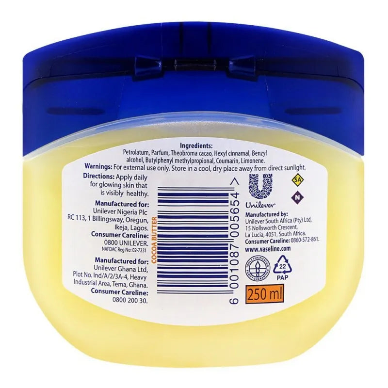 vaseline blueseal cocoa butter rich conditioning jelly 250ml image2