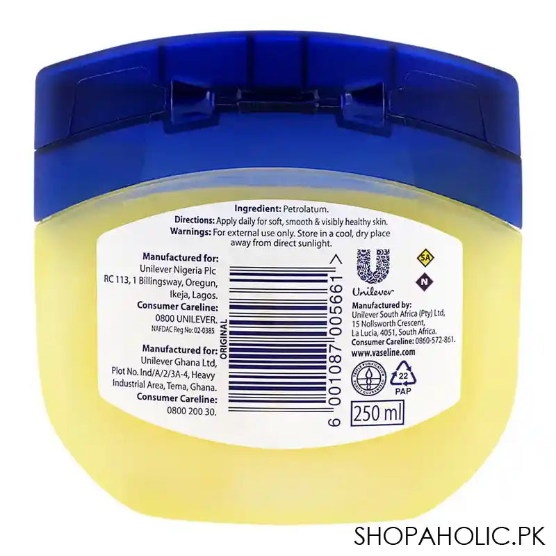 Vaseline Blueseal Pure Petroleum Jelly Original 250ml - Image 2