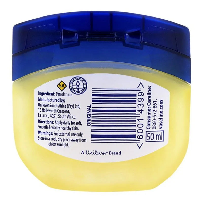 vaseline blueseal pure petroleum jelly, original 50ml image2