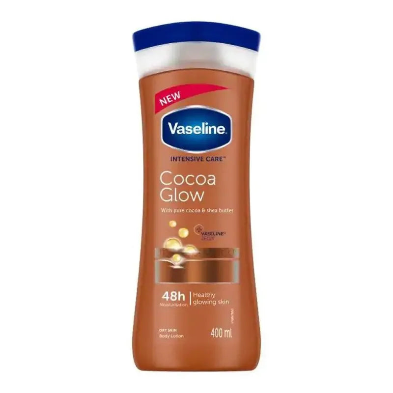 vaseline intensive care cocoa glow pure cocoa butter lotion 400ml (imported) main image