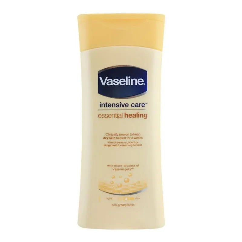 vaseline intensive care essential healing lotion, non greasy, 200ml main image