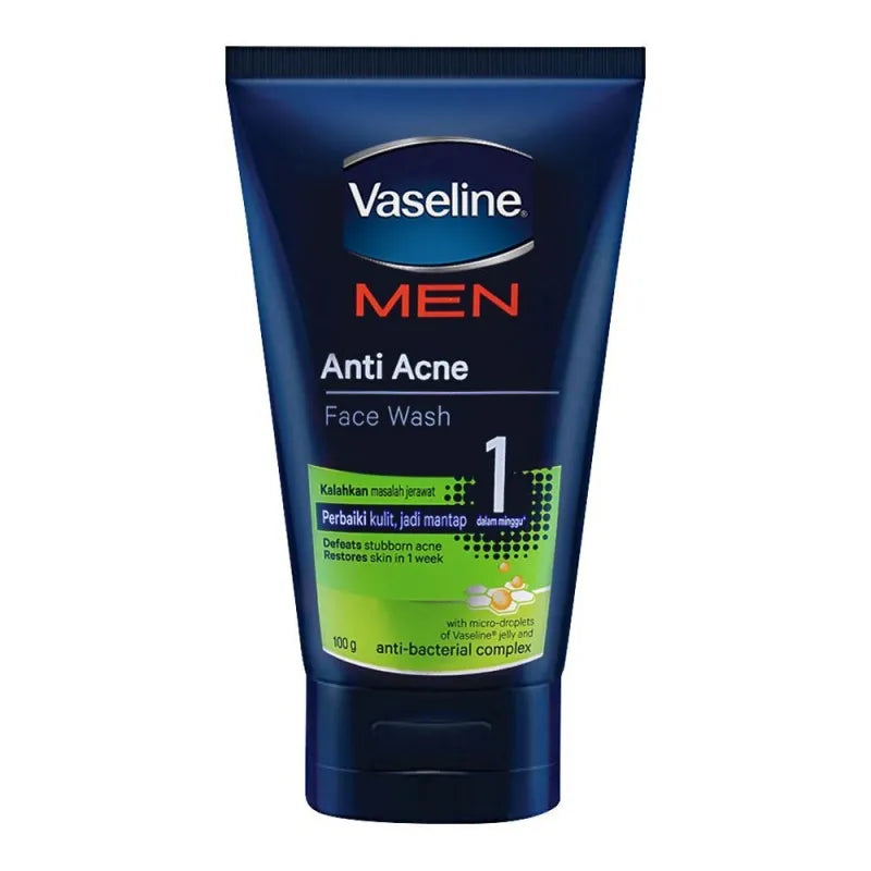 vaseline men anti acne face wash 100gm main image