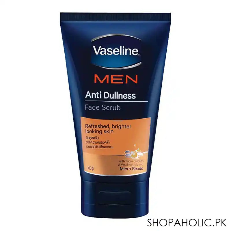 Vaseline Men Anti Dullnes Face Scrub 100gm - Main Image