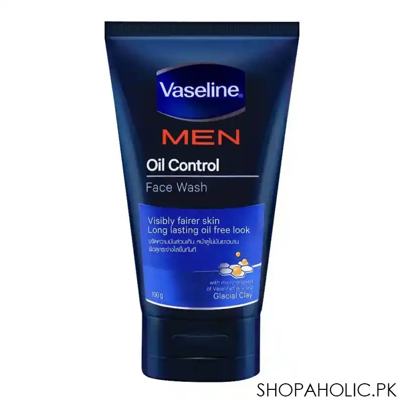 vaseline men oil control face wash 100gm main image