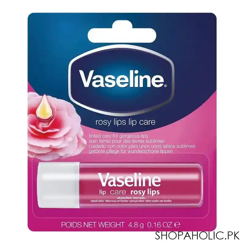 vaseline rosy lips lip care, 4.8g main image