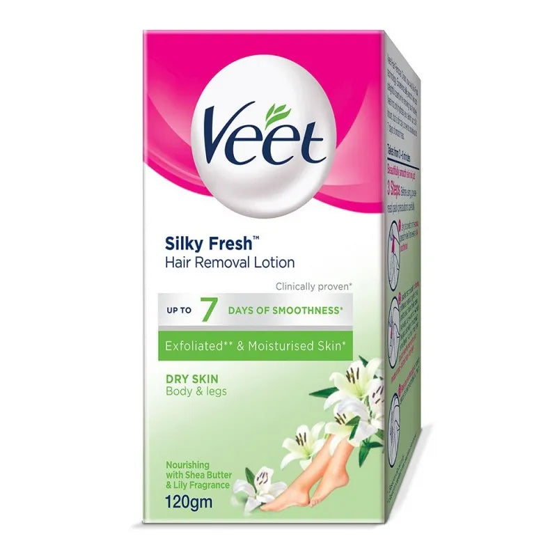 veet hair removal lotion dry skin, 120g image2