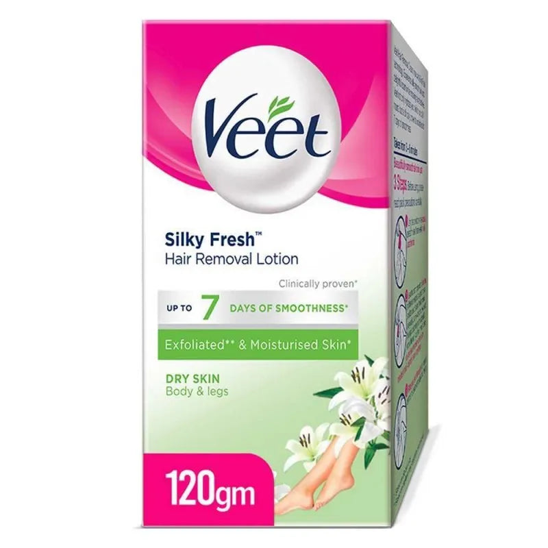 veet hair removal lotion dry skin, 120g main image