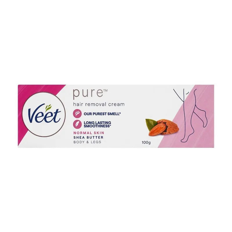 veet pure shea butter normal skin hair removal cream, 100ml image2