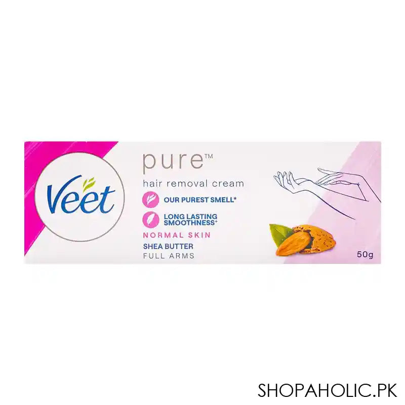 Veet Pure Shea Butter Normal Skin Hair Removal Cream, 50g - Image 2