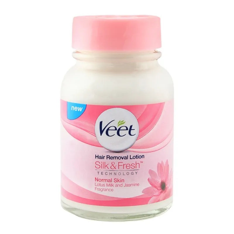 veet silk & fresh normal skin lotus milk and jasmine hair removal lotion 80gm image2