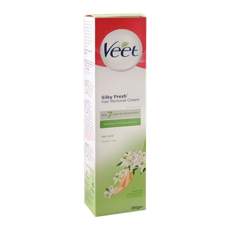 veet silky fresh hair removal cream, body & legs, for dry skin, 200g image3