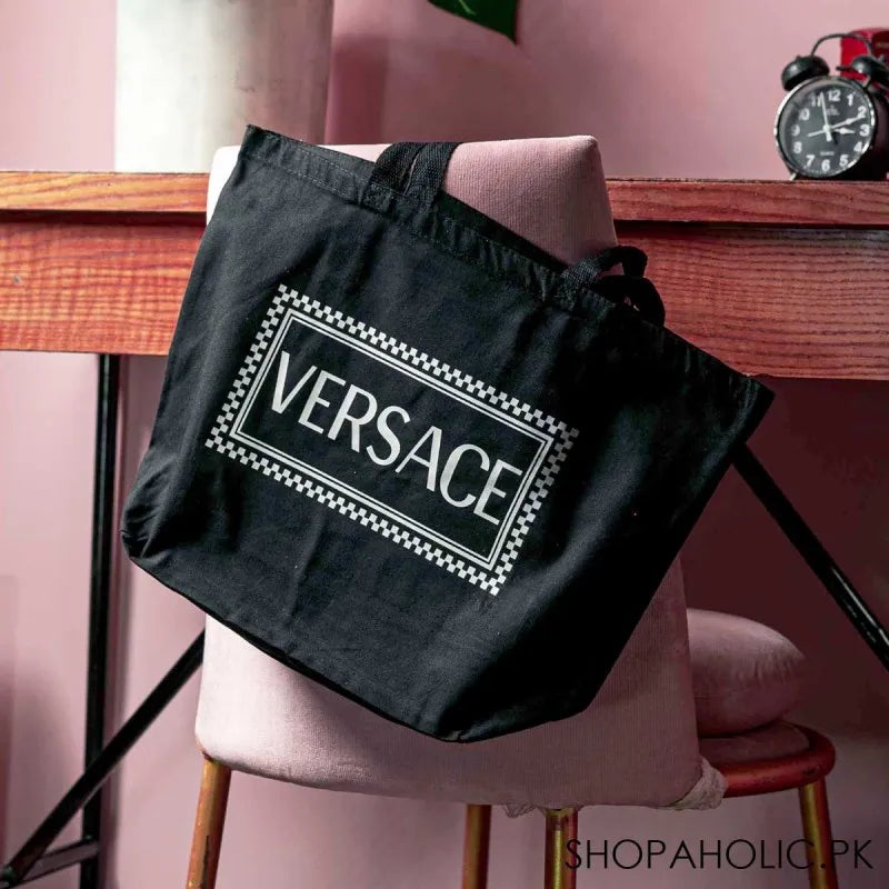 versace sheeting large tote bag main image