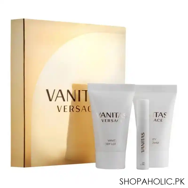 versace vanitas eau de parfum 2ml + shower gel 25ml, + body lotion 25ml main image