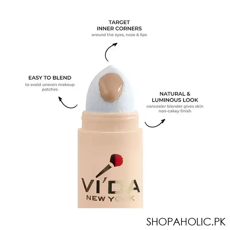 Vi'da New York Cover Up Concealer & Corrector, High Coverage, Lightweight, SPF 20, PA+++, 16 Light - Image 3