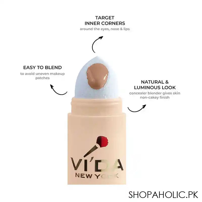 Vi'da New York Cover Up Concealer & Corrector, High Coverage, Lightweight, SPF 20, PA+++, 21 Medium - Image 3