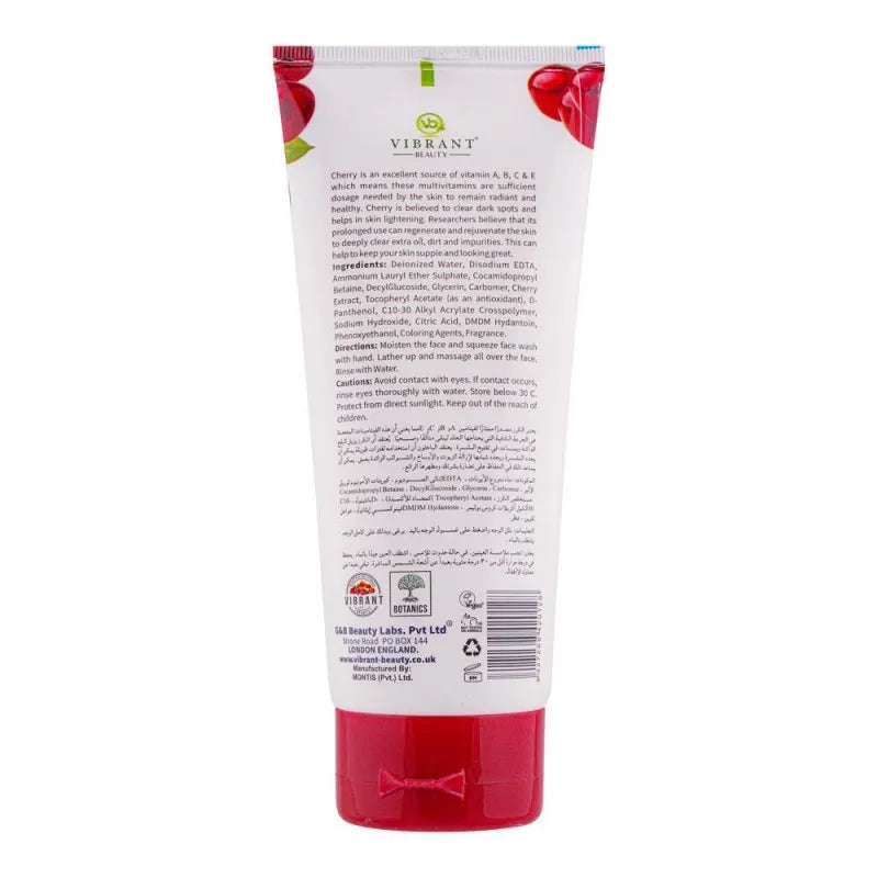 vibrant beauty brightening hydrating cherry cleanser, for all skin types, 150ml image2