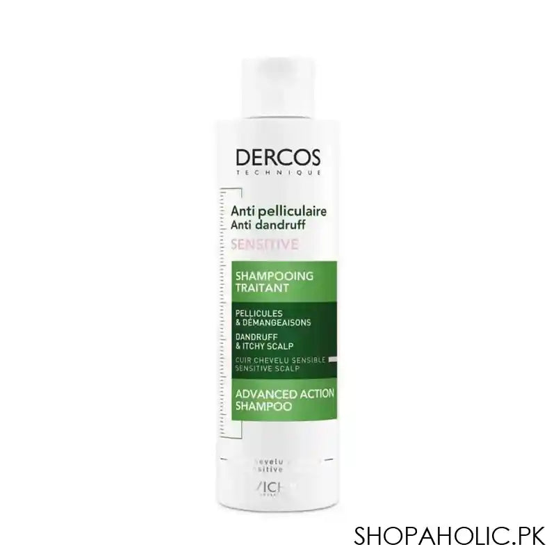 Vichy Dercos Anti-Dandruff Sulfate-Free Shampoo, For Sensitive Scalp, 200ml - Main Image