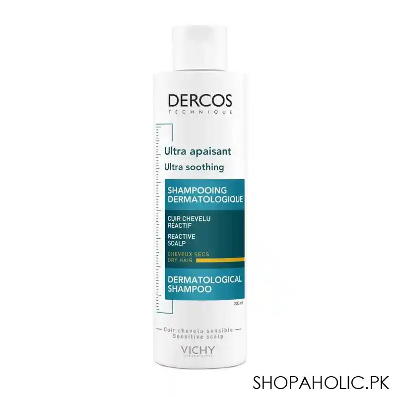 Vichy Dercos Dermo-Soothing Sulfate-Free Shampoo, For Dry Hair, 200ml - Main Image