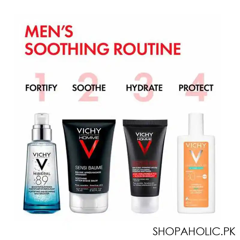 Vichy Homme Structure Force Anti-Ageing Hydrating Moisturizer, For Men's Sensitive Skin, 50ml - Image 5