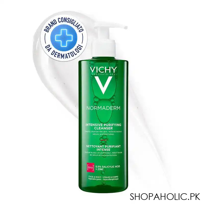 Vichy Normaderm Phytosolution Purifying Cleansing Gel, For Oily Acne-Prone Skin, 400ml - Main Image