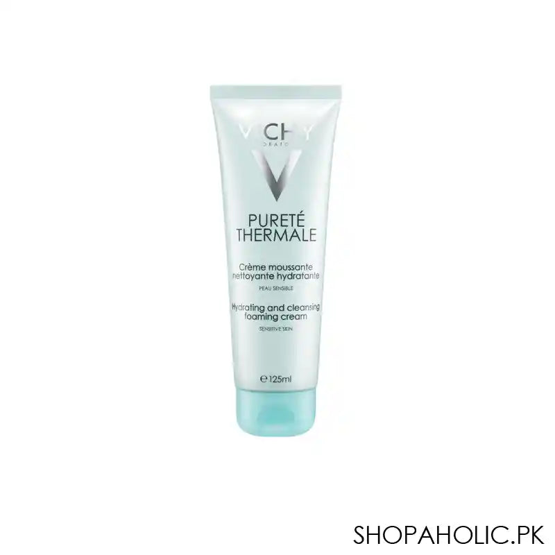 Vichy Purete Thermale Cleansing Foaming Cream, For Sensitive Skin and Eyes, 125ml - Main Image