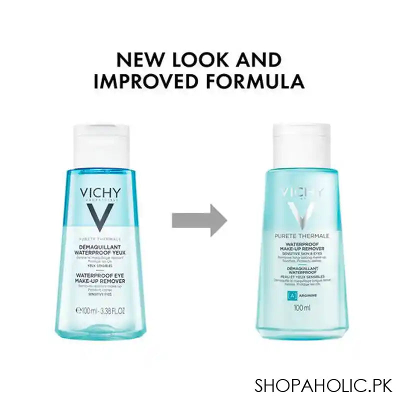 Vichy Purete Thermale Waterproof Eye Make-up Remover, For Sensitive Eyes, 100ml - Image 4