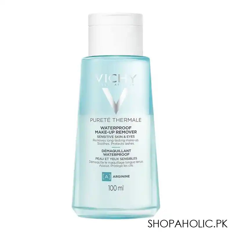 Vichy Purete Thermale Waterproof Eye Make-up Remover, For Sensitive Eyes, 100ml - Main Image