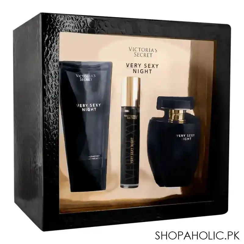 victoria secret very sexy night edp 100+edp 7ml+wash 100+mist 250ml+lotion 250ml main image